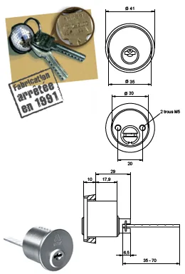 Accessoires pour verrou et serrure MONOBLOC