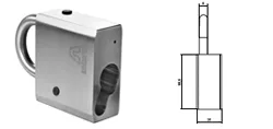 Cadenas ANKER inoxydable Pour 1/2 cylindre européen standard 30×10